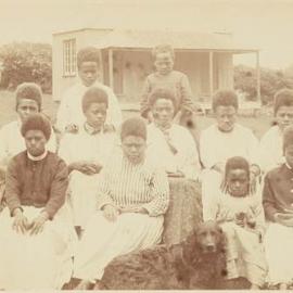 Group of Melanesian Women at Norfolk Island
