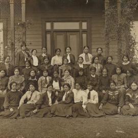 Queen Victoria School for Maori Girls group of students