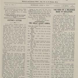 The Church Envoy July 1914
