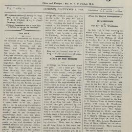 The Church Envoy September 1914