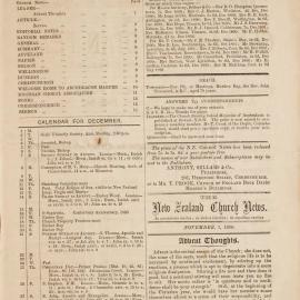 The New Zealand Church News: Issue 12, December 1890