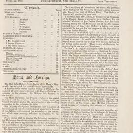 The New Zealand Church News, Issue 2 February 1889