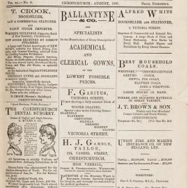 The New Zealand Church News August 1891