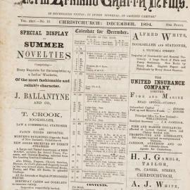 The New Zealand Church News December 1894