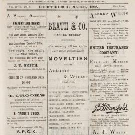 The New Zealand Church News March 1898