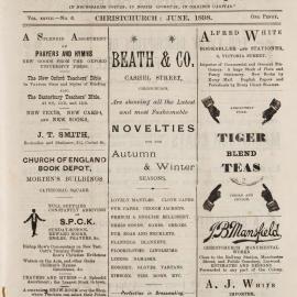 The New Zealand Church News June 1898