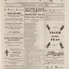 The New Zealand Church News July 1898