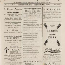 The New Zealand Church News September 1898