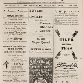 The New Zealand Church News November 1898