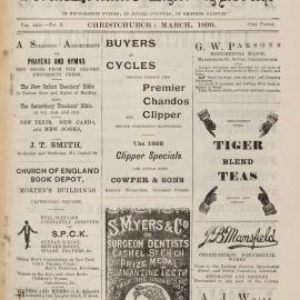 The New Zealand Church News March 1899