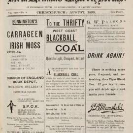 The New Zealand Church News August 1899
