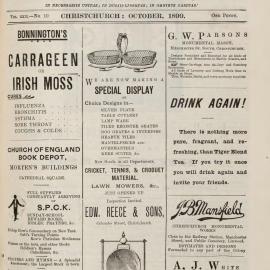 The New Zealand Church News October 1899