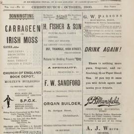 The New Zealand Church News October 1900