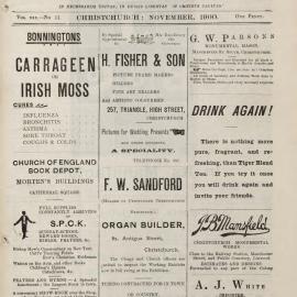 The New Zealand Church News November 1900