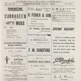 The New Zealand Church News July 1901