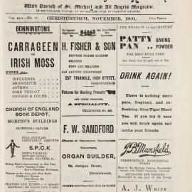 The New Zealand Church News November 1901