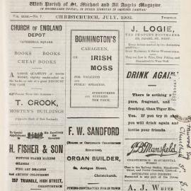 The New Zealand Church News July 1902