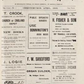 The New Zealand Church News April 1903