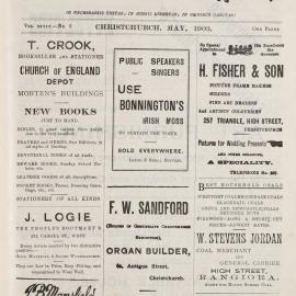 The New Zealand Church News May 1903