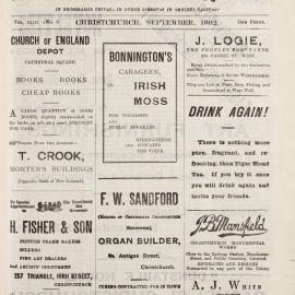 The New Zealand Church News September 1902