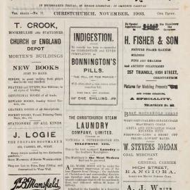 The New Zealand Church News November 1903
