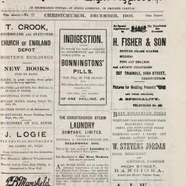 The New Zealand Church News December 1903