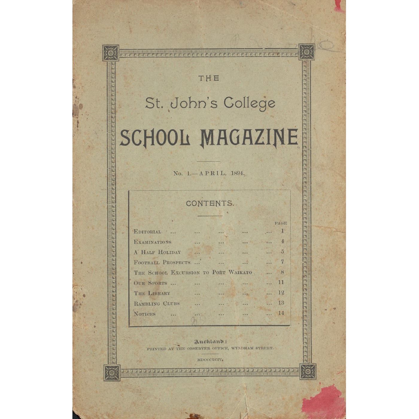 St John's Collegiate School Magazine