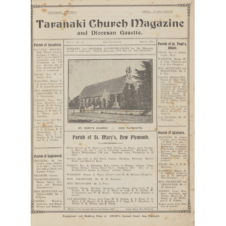 Taranaki Church Magazine
