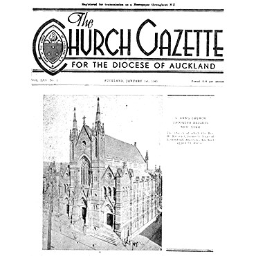 Church Gazette, Auckland